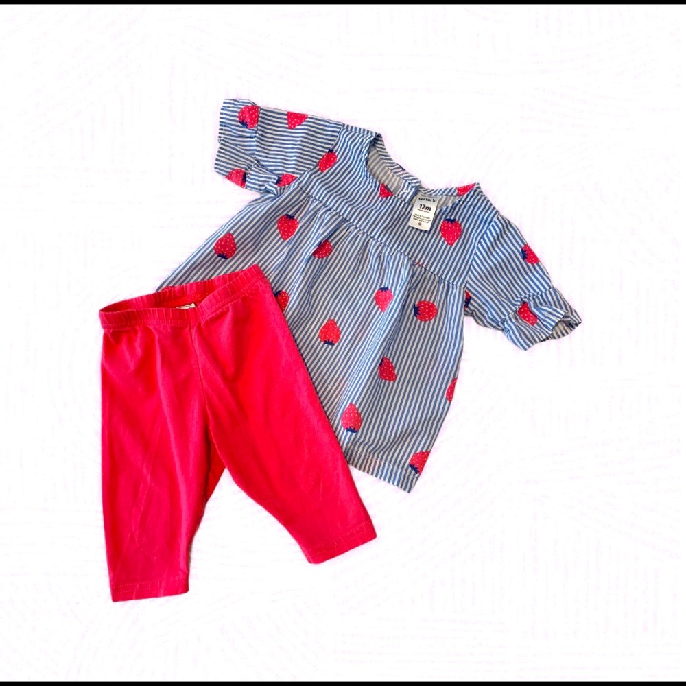 Used Good Baby Girl 2-piece Carter’s summer set
